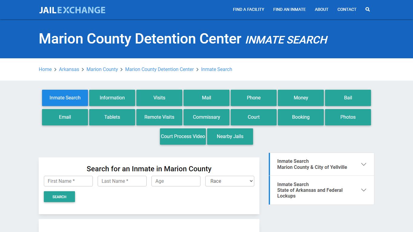 Marion County Detention Center Inmate Search - Jail Exchange